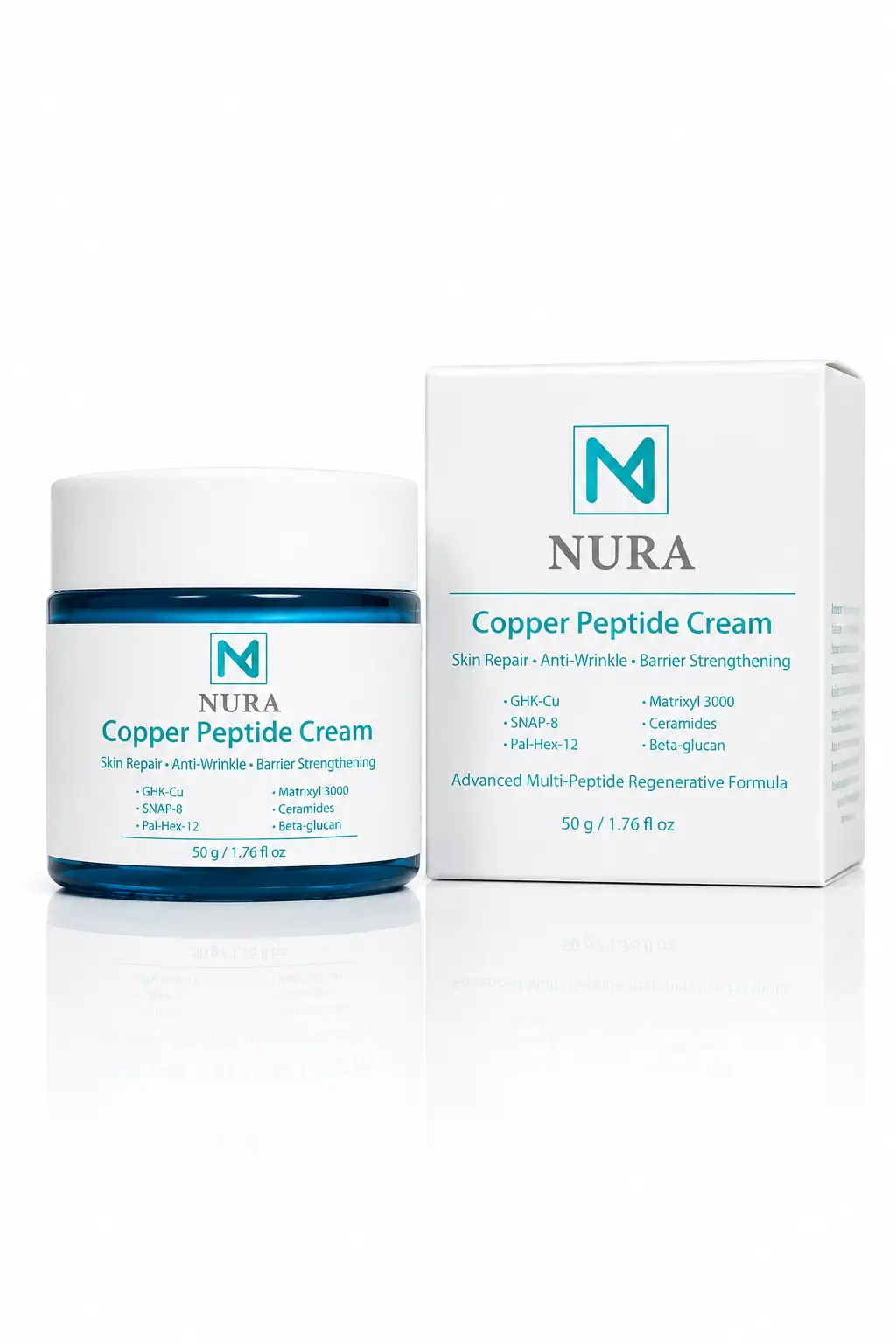 Copper Peptide Cream | GHK-Cu 500mg & Snap 8 500mg