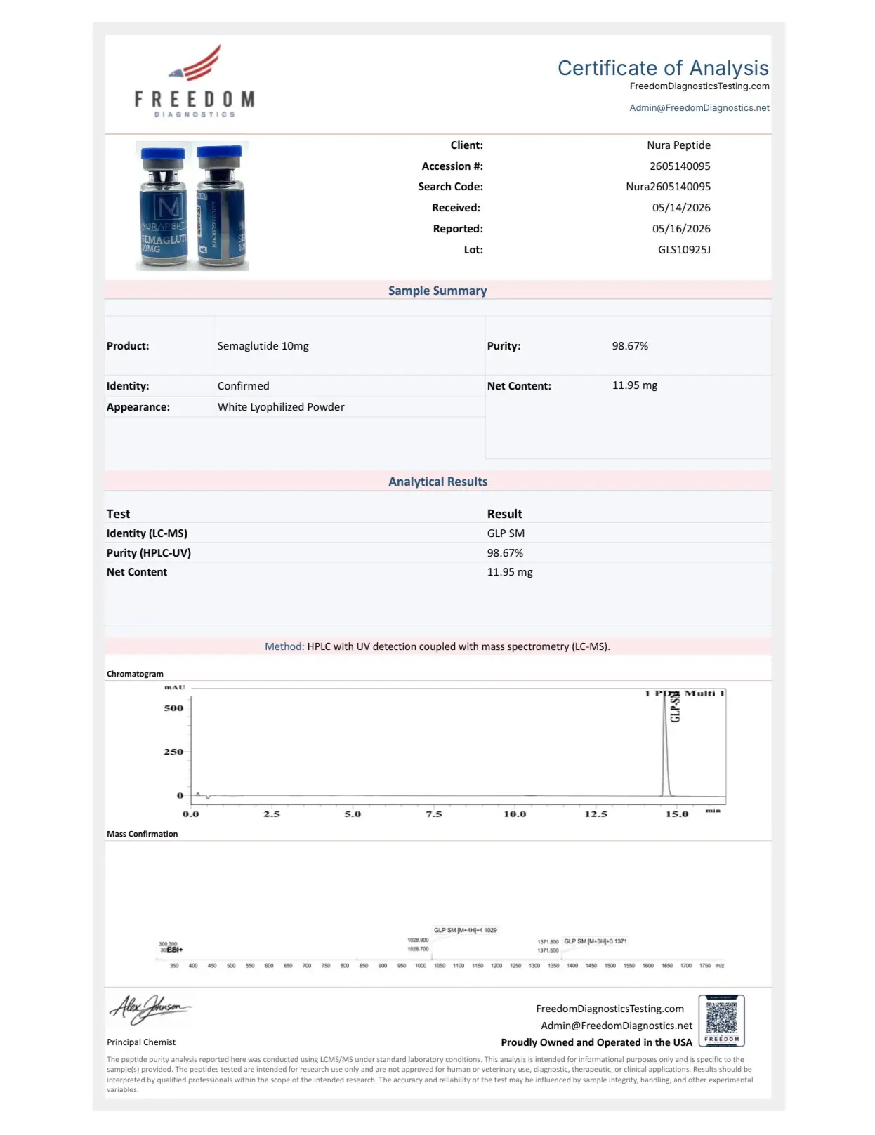 GLP-1SG-10 (10mg) – Analytical Laboratory Reagent GLP-1SG-10 (10mg) – Analytical Laboratory Reagent